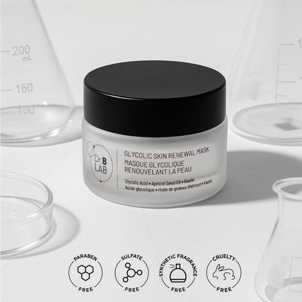 Glycolic Skin Renewal Mask - Black and White